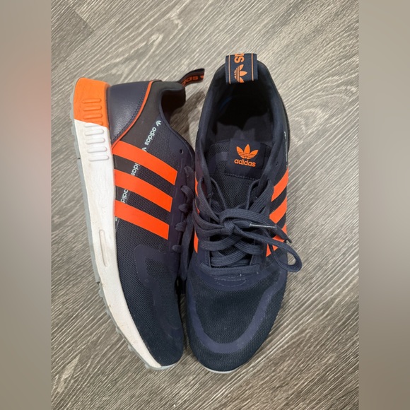 Adidas Men's Navy/Orange Sneakers - Picture 1 of 8
